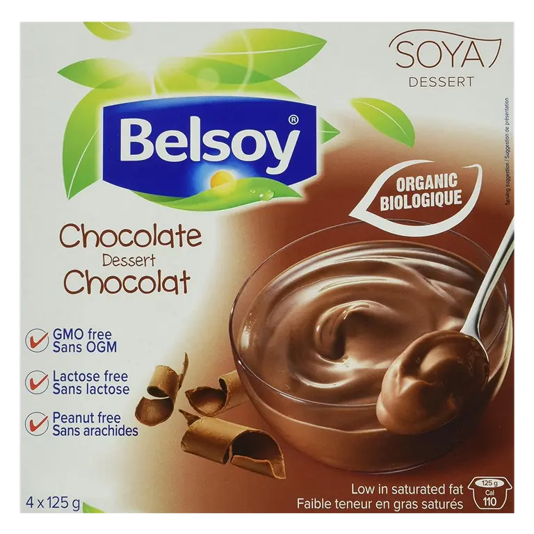 Organic Soy Pudding Chocolate 4 x 125 g