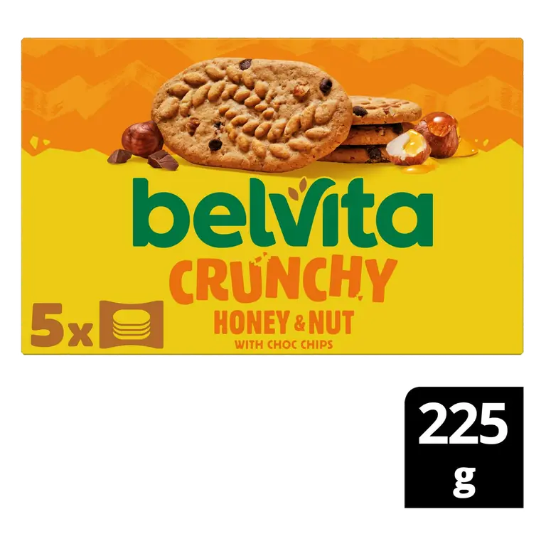 5 x 45g Honey & Nut with Chocolate Chips Multipack Cereal Snack Bars