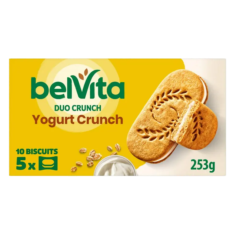5 x 50.6g Yogurt Crunch Multipack Cereal Biscuit Snack Bars