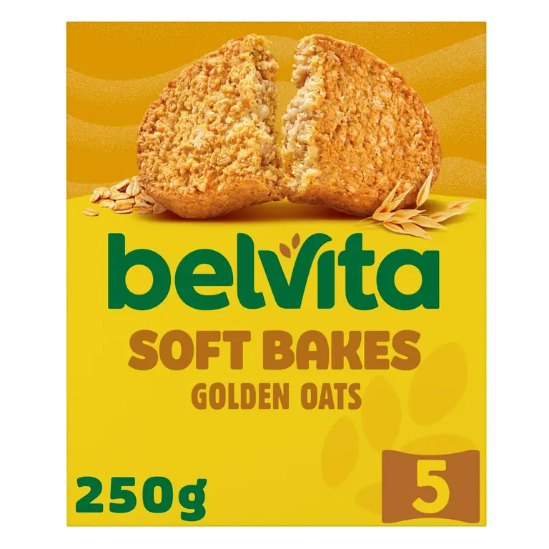 5 x 50g Soft Bakes Multipack Golden Oats Cereal Snack Bars