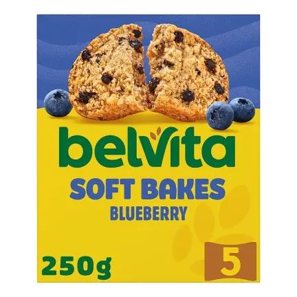 Belvita Soft Bakes Blueberry Cereal Snack Bars Multipack