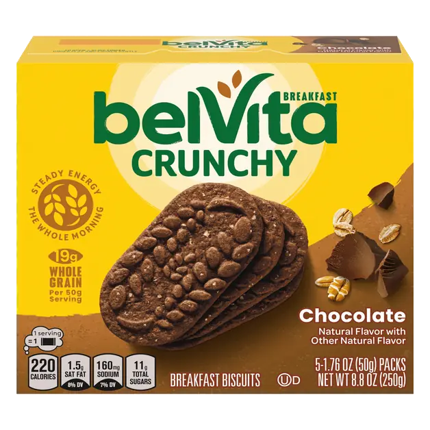 Crunchy Chocolate Breakfast Bars Biscuits - 5 ct