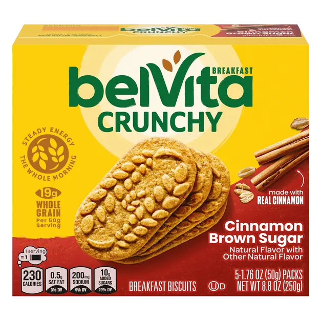 Crunchy Cinnamon Brown Sugar Breakfast Bars Biscuits - 5 ct