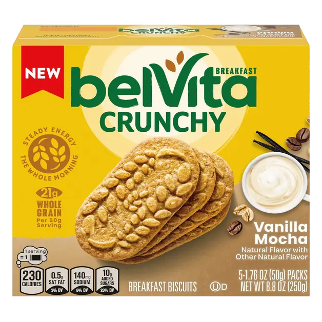 Crunchy Vanilla Mocha Breakfast Biscuits - 5 ct