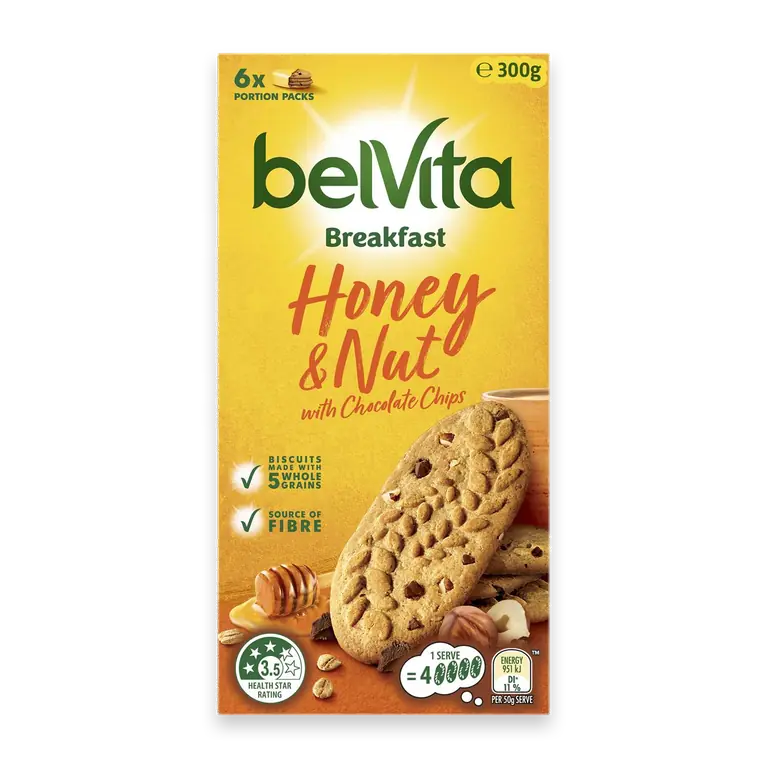 Honey & Nut With Chocolate Chips Breakfast Biscuits