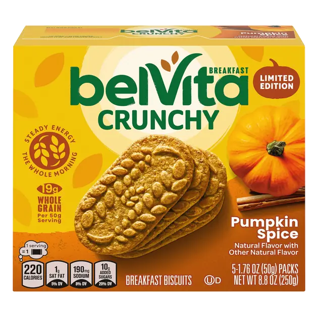 Limited Edition Pumpkin Spice Breakfast Bars Biscuits - 5 ct