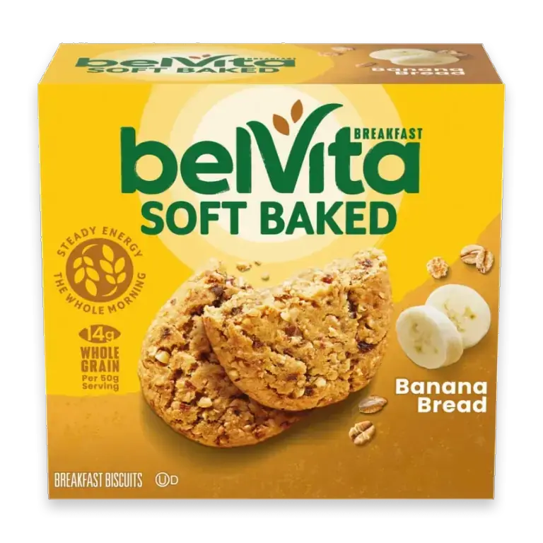 Soft Baked Banana Bread Breakfast Bars