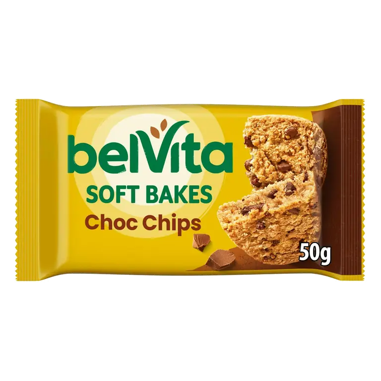 Soft Bakes Chocolate Chip Cereal Biscuit Snack Bars 50g