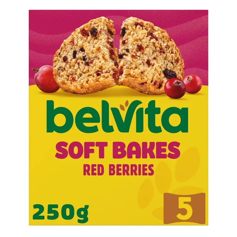 Soft Bakes Red Berries Cereal Bars 5 Pack