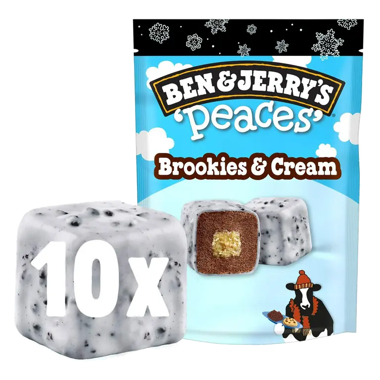 160ml Snacking Brookies & Cream Peaces Ice Cream