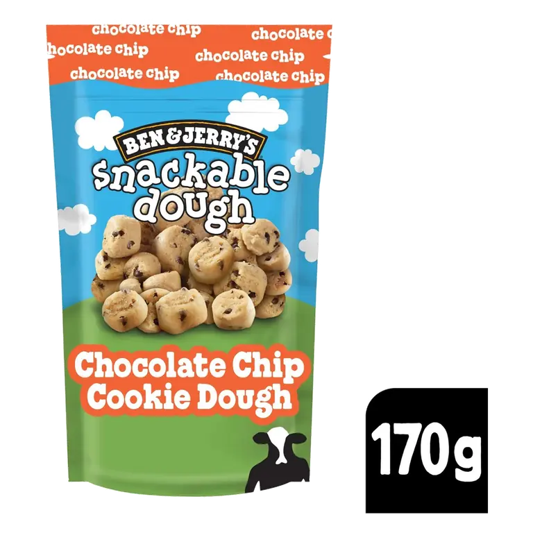 Chocolate Chip Cookie Dough Ice Cream Frozen Chunks 170g