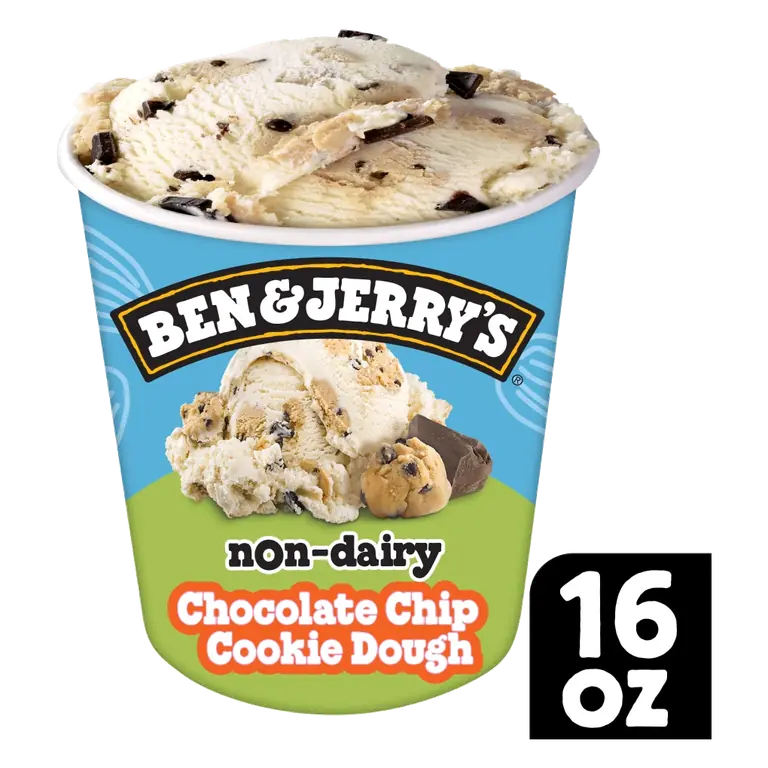 Chocolate Chip Cookie Dough Vanilla Non-Dairy Frozen Dessert with Gobs of Chocolate Chip Cookie Dough & Fudge Flakes