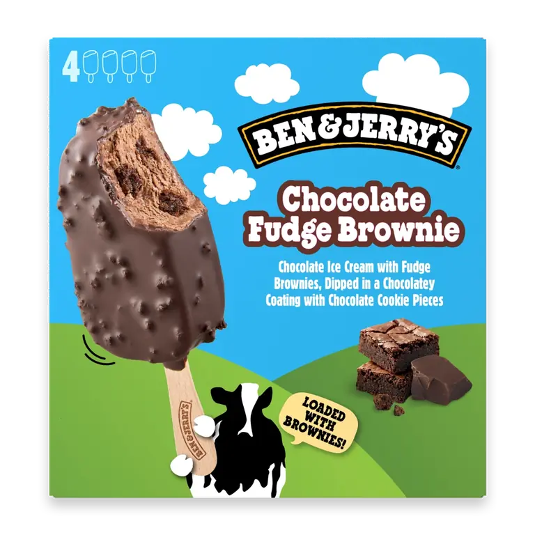 Chocolate Fudge Brownie Ice Cream Bars