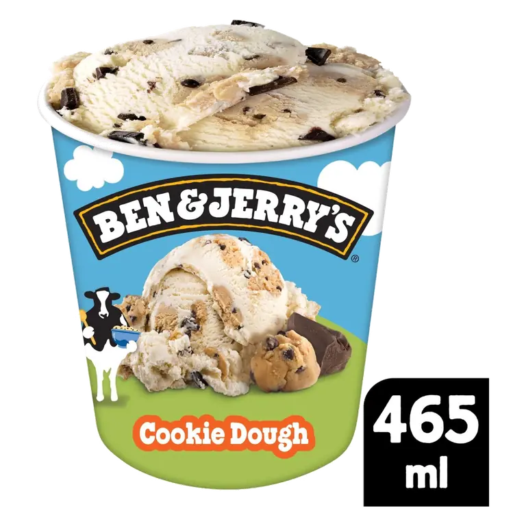 Cookie Dough Vanilla Ice Cream Tub 465ml