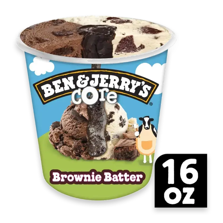 Core Brownie Batter with Chocolate and Vanilla Ice Cream Pint