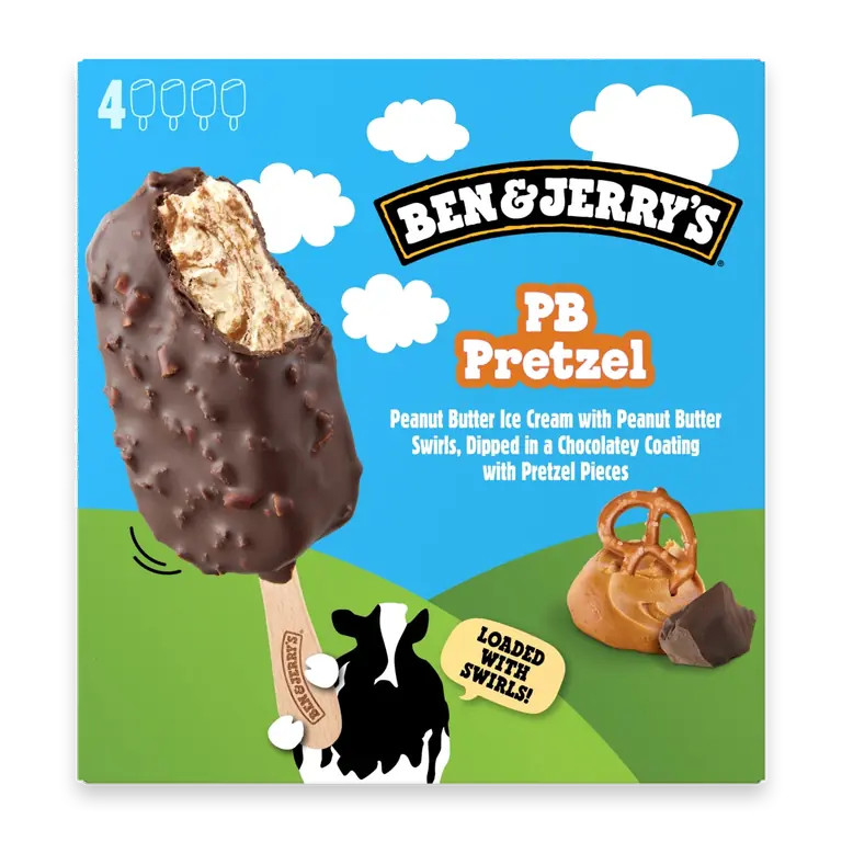 Peanut Butter Pretzel Ice Cream Bars