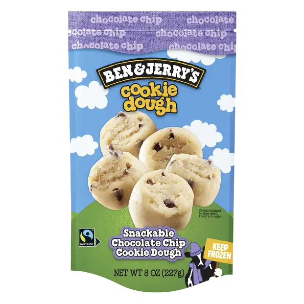 Snackable Chocolate Chip Cookie Dough Chunks Frozen