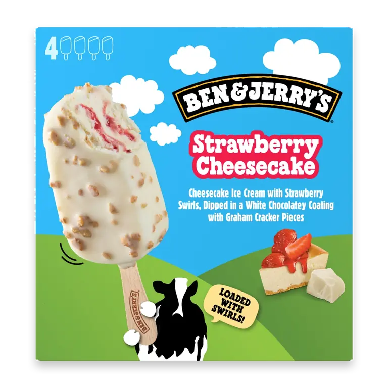 Strawberry Cheesecake Ice Cream Bars