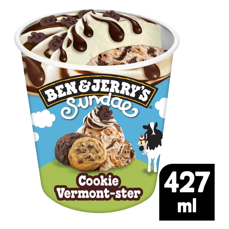 Sundae Cookie Vermont-ster Ice Cream Tub 427ml