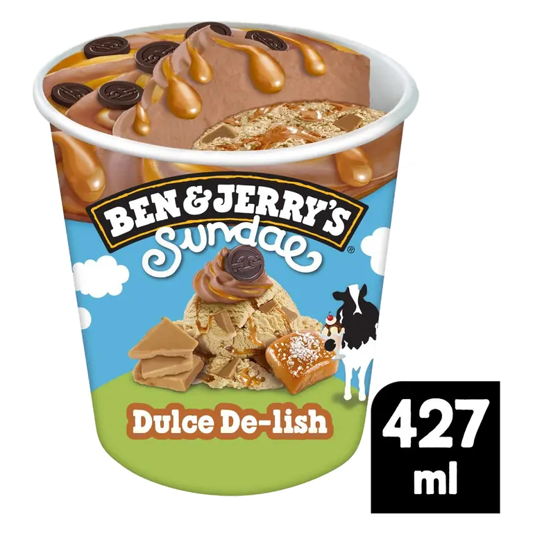 Sundae Dulce De-lish Ice Cream Tub 427ml