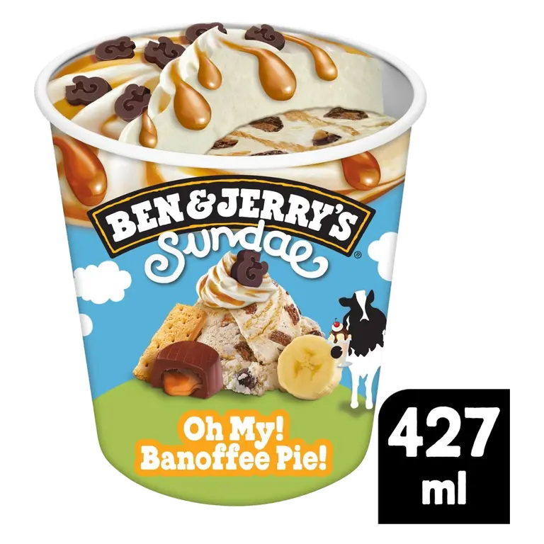 Sundae Oh My Banoffee Pie Ice Cream Tub 427ml