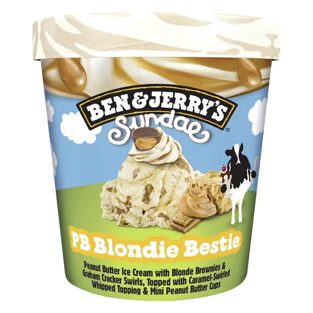 Sundae PB Blondie Bestie Ice Cream