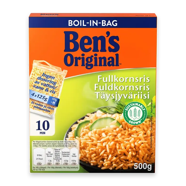 Fullkornsris Boil in bag 500g