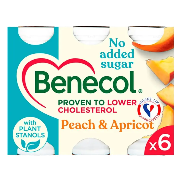 No Added Sugar Peach & Apricot Yogurt Drink 6 x 67.5g (405g)