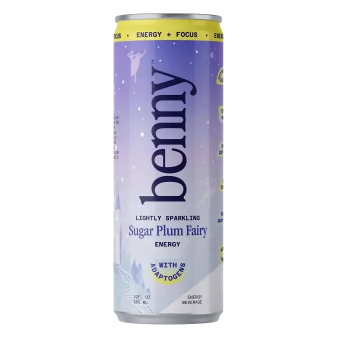 Benny Sugar Plum Fairy Holiday Lightly Sparkling Energy Drink, 12 fl oz