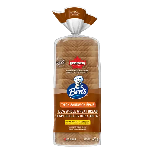 Whole Wheat Extra Soft Sandwich Bread 675 g