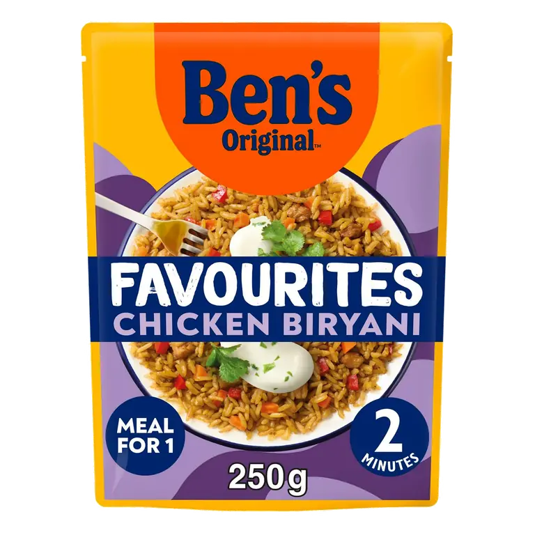 250g Favourites Biryani Chicken & Vegetable Microwave Rice Meal