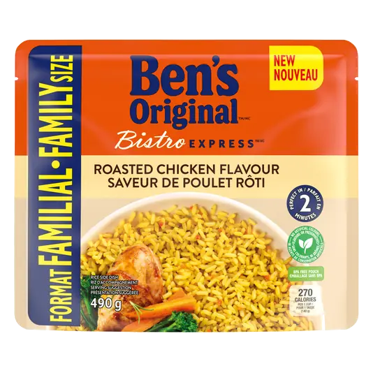 Bistro Express Rice Roasted Chicken Flavour Family Size 490 g