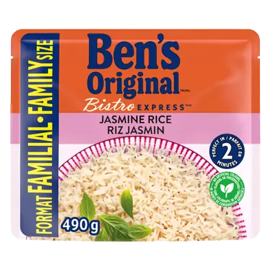 Bistro Express Side Dish Jasmine Rice Family Size 490 g