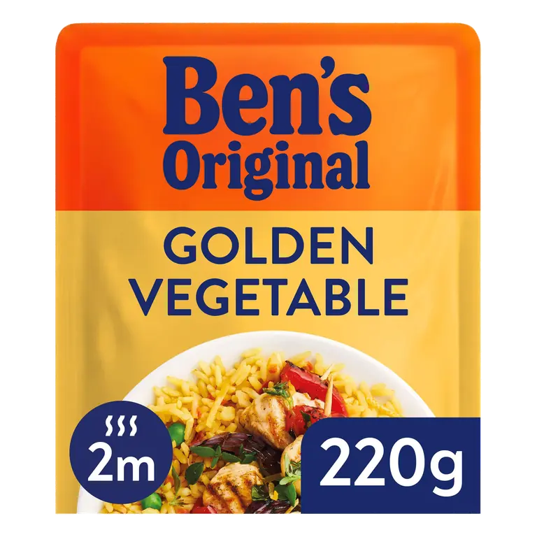 Bens Original Golden Vegetable Microwave Rice 220g