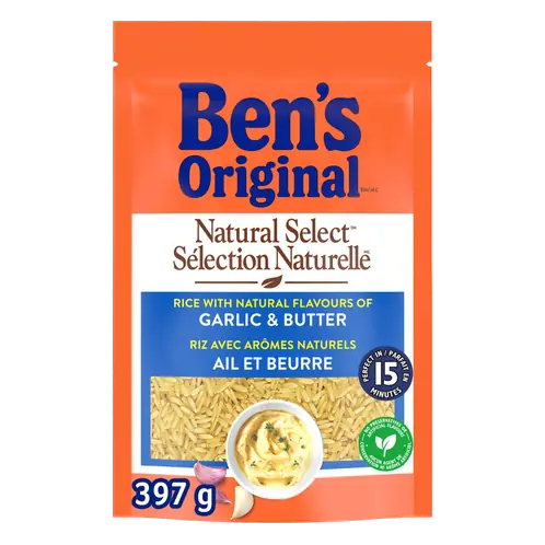 Natural Select Rice Garlic & Butter Flavour 397 g