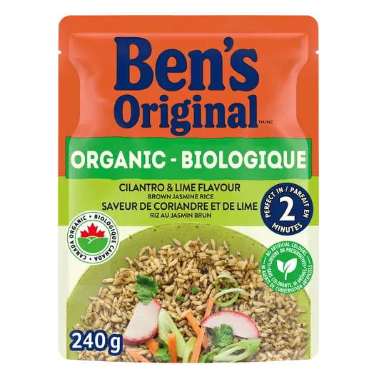Organic Brown Jasmine Rice Cilantro And Lime 240 g
