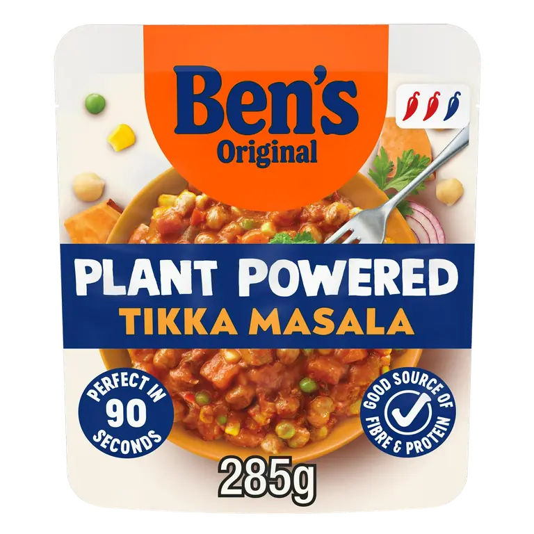 Bens Original Plant Powered Tikka Masala Curry Ready Meal 285g
