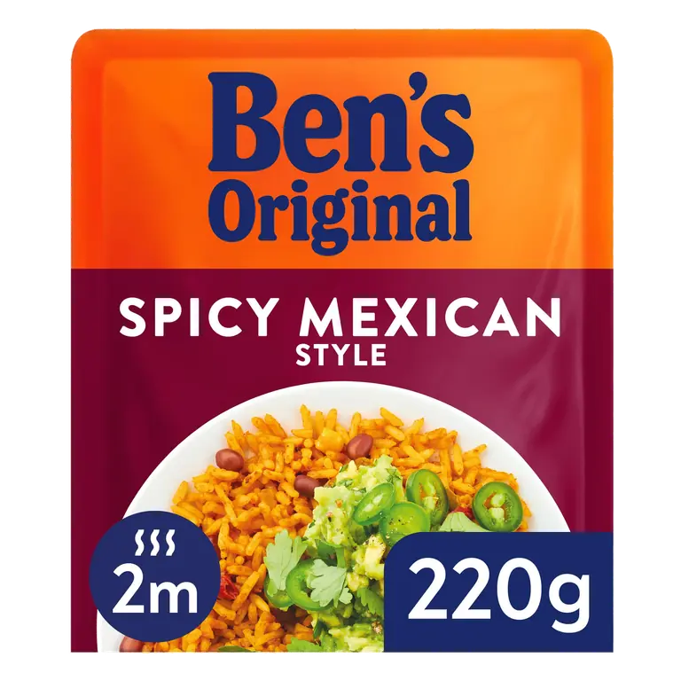 Bens Original Spicy Mexican Microwave Rice 220g