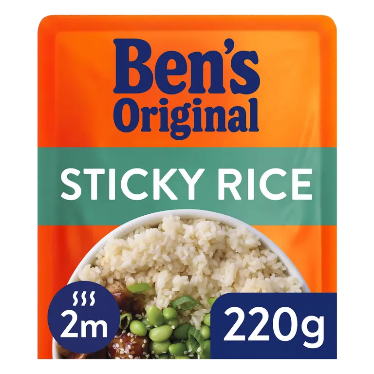 Bens Original Sticky Rice Microwave Rice 220g