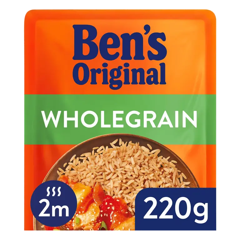 Bens Original Wholegrain Microwave Rice 220g