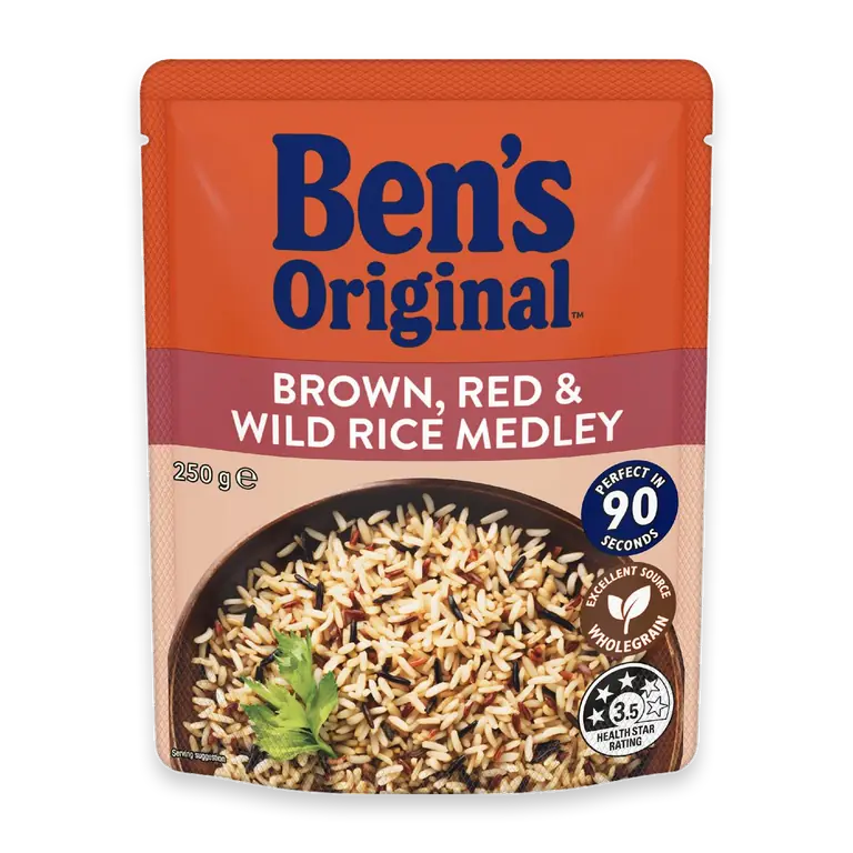 Brown Red & Wild Rice Medley Microwave Pouch