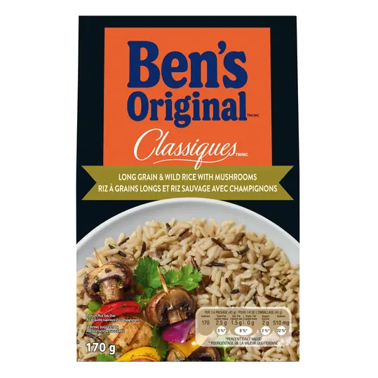 Classiques Long Grain & Wild Rice With Mushrooms 170 g