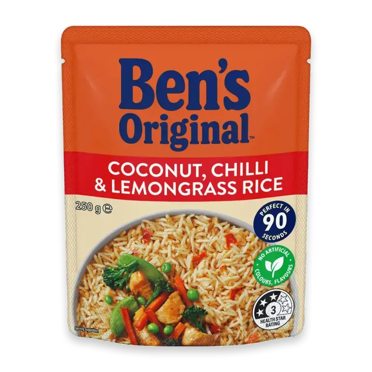 Coconut Chilli & Lemongrass Microwave Rice Pouch