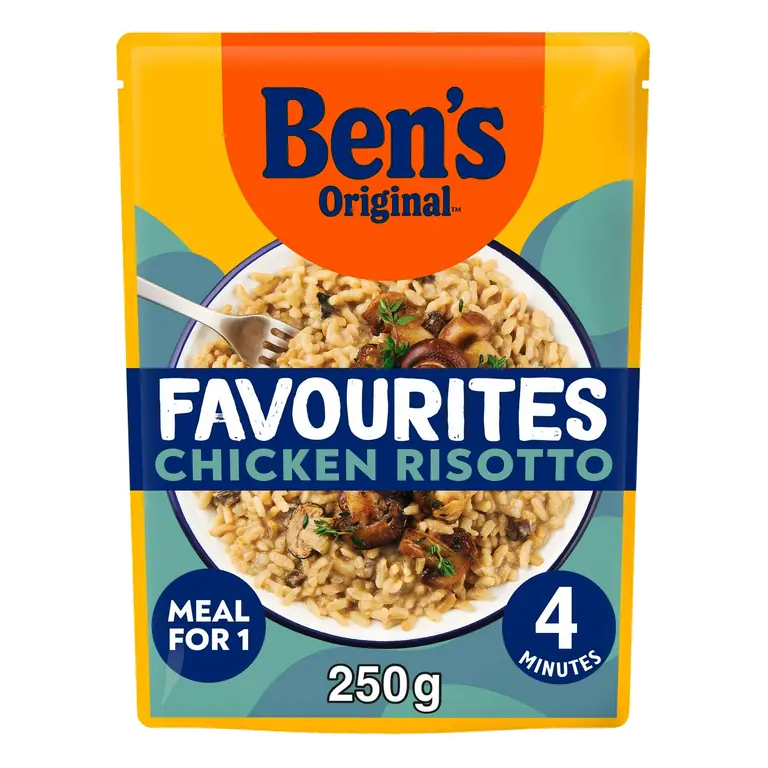 Favourites Risotto Chicken & Mushroom Microwave Rice Meal 250g