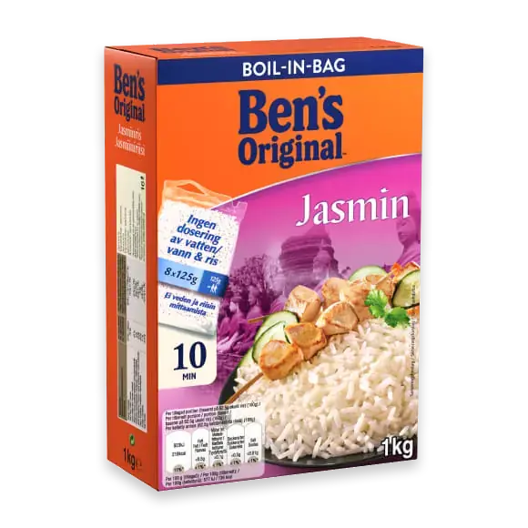 Jasminris Boil-in-bag 8x125g
