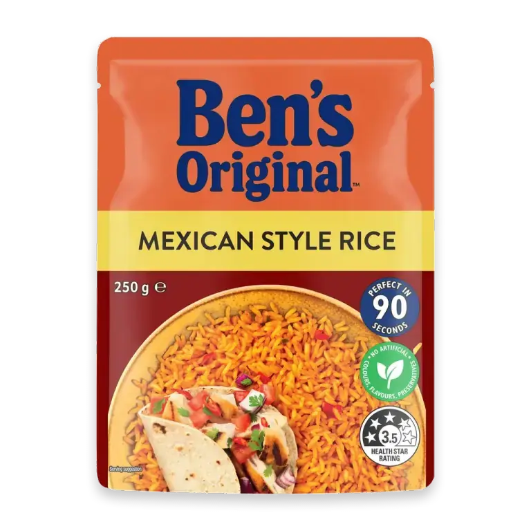 Mexican Style Microwave Rice Pouch