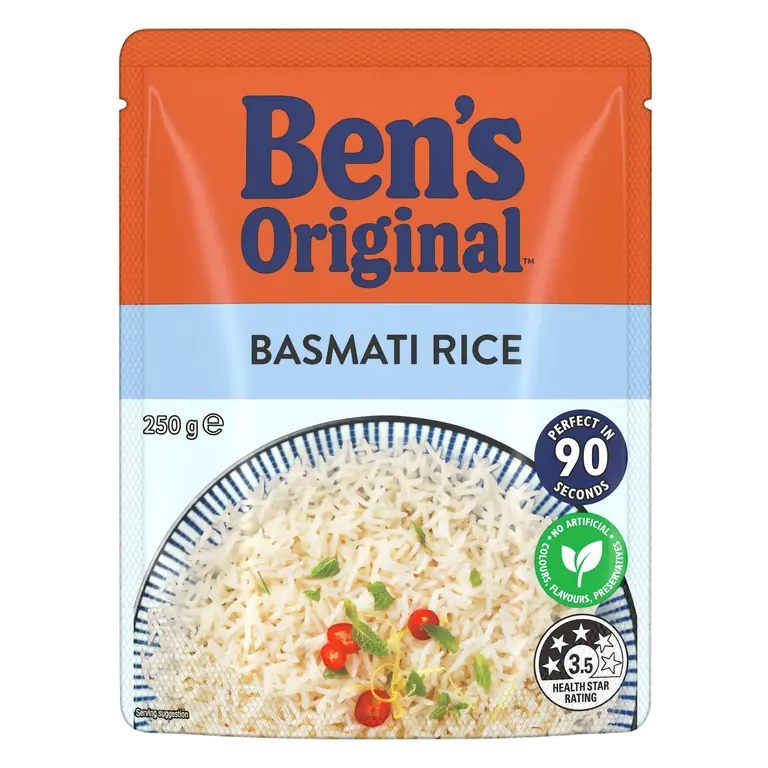 Plain Basmati Microwave Rice Pouch