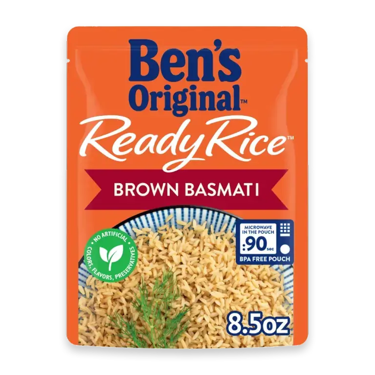 Ready Rice Brown Basmati Rice, Easy Dinner Side, 8.5 oz Pouch