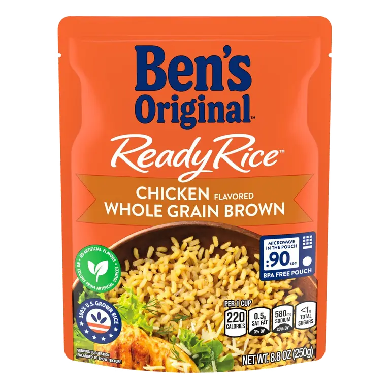 Ready Rice, Chicken Flavored Whole Grain Brown