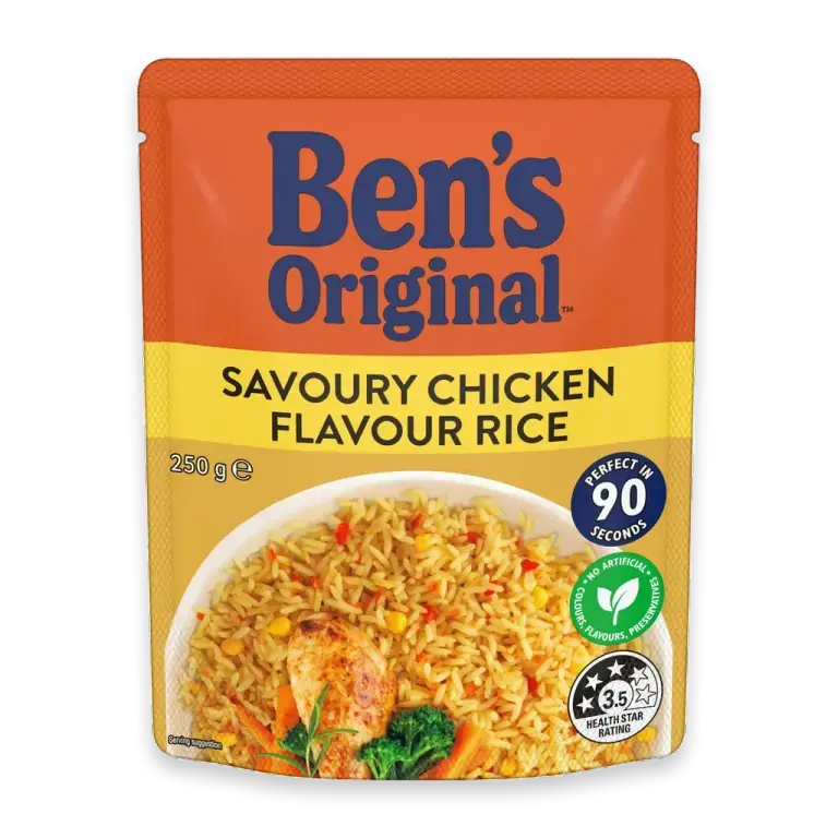Savoury Chicken Flavour Microwave Rice Pouch